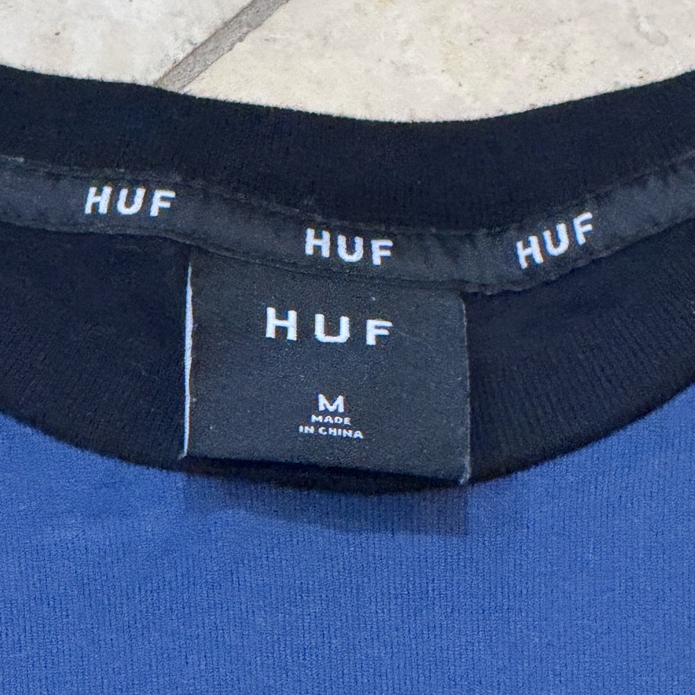 HUF Blue Striped T-Shirt - Picture 3 of 3